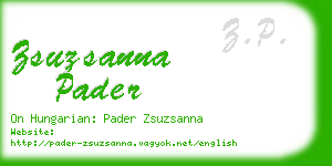 zsuzsanna pader business card